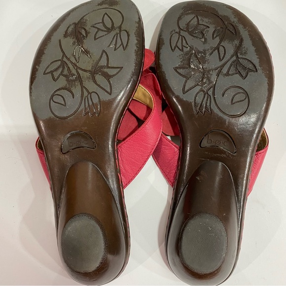 B.O.C. Born Concept Pink Flower Sandals Small Heel Women’s Size 7 - Picture 10 of 11
